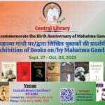 Commencing September 27: IIT Delhi’s Central Library Hosts Special Mahatma Gandhi Book Exhibition