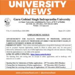 GGSIPU faculty recruitment,Professor job vacancies Delhi,Associate Professor recruitment IPU,Assistant Professor jobs in Delhi,GGSIPU teaching positions,GGSIPU careers,Faculty positions in Pharmaceutical Sciences,IPU recruitment 2024,Apply for teaching jobs Delhi,University faculty vacancies Delhi,Guru Gobind Singh Indraprastha University recruitment,Direct recruitment faculty jobs,IPU online application process,Assistant Professor Pharmaceutical Sciences jobs