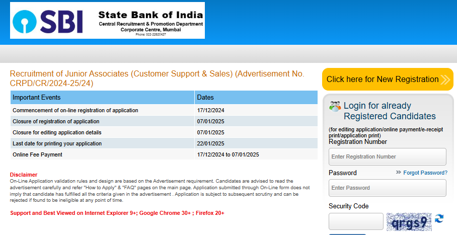 SBI Clerk Recruitment 2024,SBI Clerk Notification 2024,SBI Junior Associate Vacancy,SBI Clerk Apply Online,State Bank of India Recruitment 2024,SBI Clerk Registration Process,Bank Jobs 2024,SBI Clerk Exam Dates,SBI Clerk Application Fee,SBI Clerk Eligibility Criteria,How to apply for SBI Clerk,Junior Associate Recruitment 2024,Steps to register for SBI Clerk Recruitment 2024,SBI Clerk Exam 2024 syllabus and pattern,Junior Associate Customer Support & Sales jobs,SBI Clerk prelims and mains exam schedule,Bank job opportunities for freshers in 2024,SBI Clerk recruitment for Delhi candidates,State Bank Clerk jobs in Mumbai,Banking vacancies in India 2024